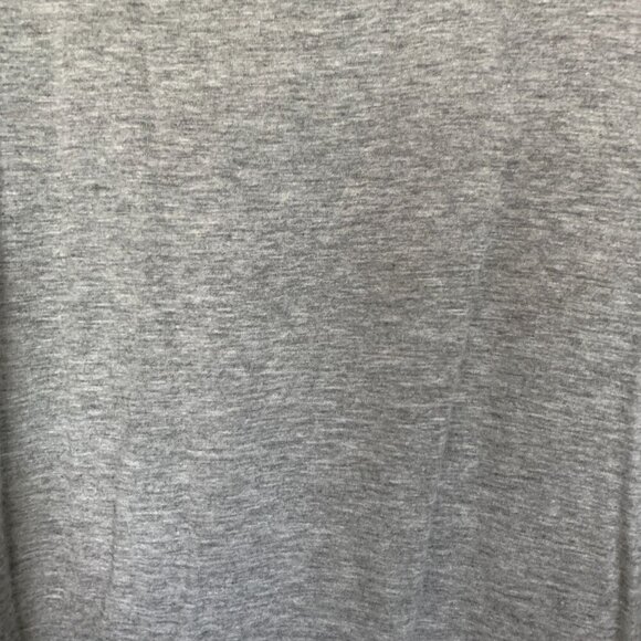 H&M Basic Heather Grey Stretch Jersey Maxi Dress Tank Sleeves Ankle Length Sz S - Picture 2 of 5